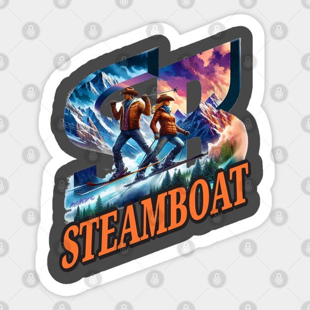 STEAMBOAT Sticker by Billygoat Hollow